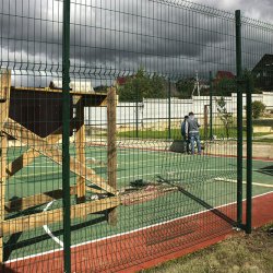 Проект участка - ограждение спортплощадки для мини футбола